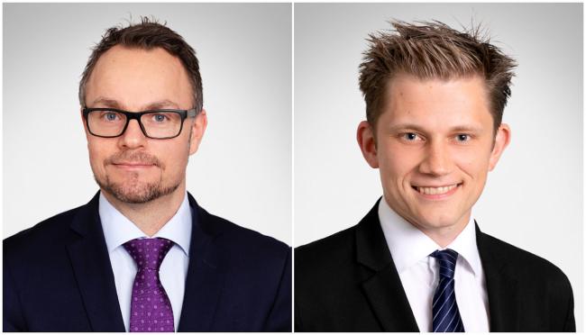 F.v. Arild Jebens og Andreas Holmsen-Ringstad (Foto: Juristforbundet)