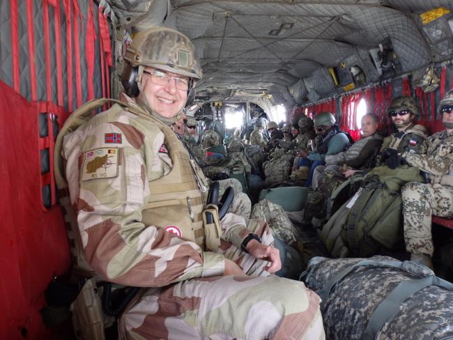 Roger Bjorøy-Karlsen på oppdrag i Afghanistan (Foto: privat) 