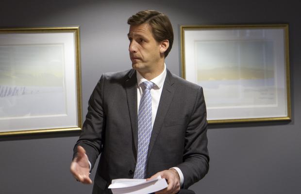 Førstestatsadvokat Runar Torgersen, som ledet straffeprosessutvalget, da han overrakte utvalgets utredning 2016. (Foto: JD).